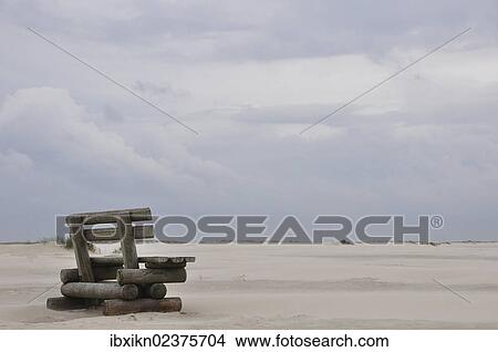 "Wooden bench, Kniepsand, Amrum island, North Sea beach, Schleswig-Holstein, Germany, Europe" View Large Photo Image Picture - "Wooden bench, Kniepsand, Amrum island, North Sea beach, Schleswig-Holstein, Germany, Europe". Fotosearch