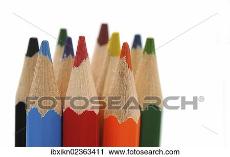 Wooden coloured pencils View Large Photo Image Stock Image - Wooden coloured pencils. Fotosearch