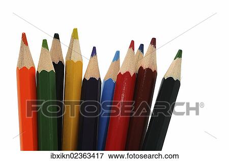 Wooden coloured pencils View Large Photo Image Stock Photo - Wooden coloured pencils. Fotosearch