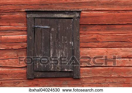 "Wooden facade with closed window, Swedish house in Eksjo, Smaland, Sweden, Europe" View Large Photo Image Stock Image - "Wooden facade with closed window, Swedish house in Eksjo, Smaland, Sweden, Europe". Fotosearch