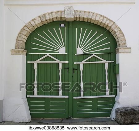 "Wooden gate, Purbach am Neusiedler See, Burgenland, Austria, Europe" View Large Photo Image Stock Photography - "Wooden gate, Purbach am Neusiedler See, Burgenland, Austria, Europe". Fotosearch