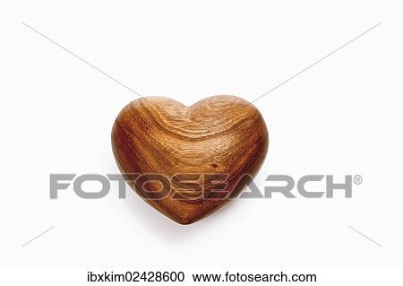 Stock Image - Wooden heart. Fotosearch
