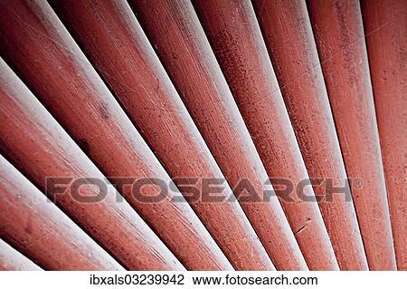 Stock Image - Wooden slats on a gate. Fotosearch