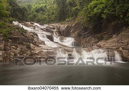 Stock Photography - "Yang Bay waterfall, near Nha Trang, South Vietnam, Vietnam, Asia". Fotosearch
