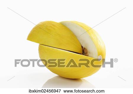 Stock Photo - Yellow muskmelon (Cucumis melo). Fotosearch