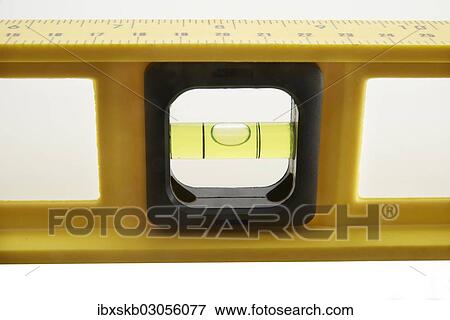"Yellow spirit level, detail" View Large Photo Image Stock Photo - "Yellow spirit level, detail". Fotosearch
