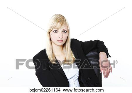 Picture - "Young blonde woman, portrait". Fotosearch