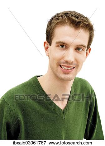 Stock Photo - "Young man, portrait". Fotosearch