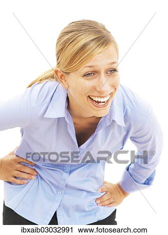 Young woman laughing View Large Photo Image Stock Image - Young woman laughing. Fotosearch