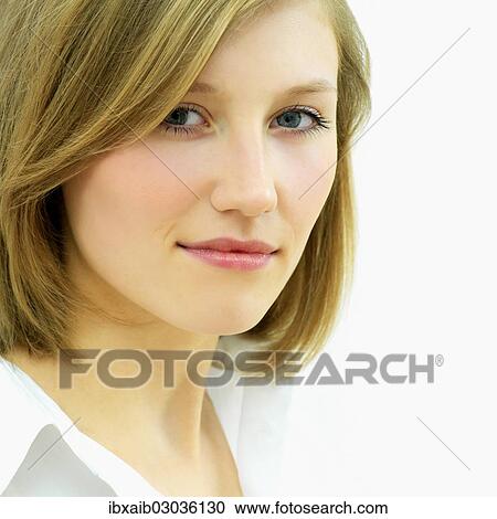 "Young woman, portrait" View Large Photo Image Stock Image - "Young woman, portrait". Fotosearch