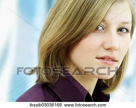"Young woman, portrait" View Large Photo Image Stock Photo - "Young woman, portrait". Fotosearch