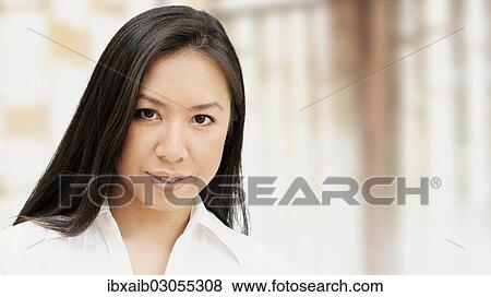 Stock Photo - "Young woman, portrait". Fotosearch