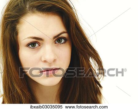 Stock Photography - "Young woman, portrait". Fotosearch