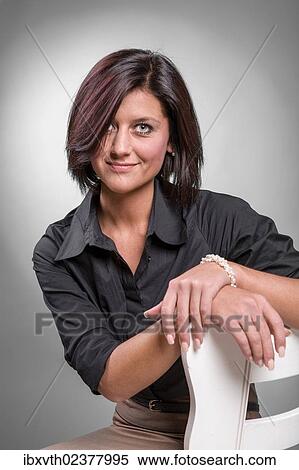 Stock Photography - "Young woman, portrait". Fotosearch