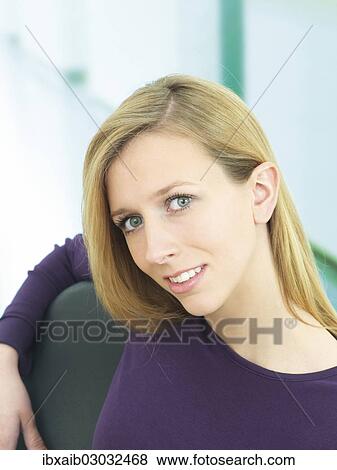 Young woman View Large Photo Image Stock Photo - Young woman. Fotosearch