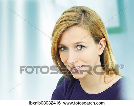 Stock Photograph - Young woman. Fotosearch