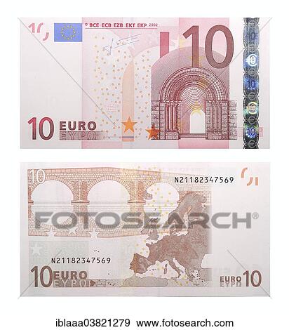 Stock Photo - 10 euro banknotes. Fotosearch