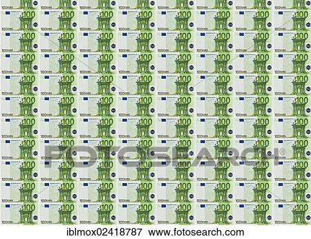 Stock Photo - 100-euro banknotes. Fotosearch