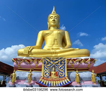 "12m high Big Buddha statue, Wat Phra Yai Temple, Bo Phut, Ko Samui, Southern Thailand, Thailand, Asia" View Large Photo Image Stock Photograph - "12m high Big Buddha statue, Wat Phra Yai Temple, Bo Phut, Ko Samui, Southern Thailand, Thailand, Asia". Fotosearch
