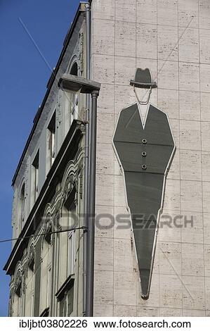 Stock Photograph - "1960's neon sign of a former gentlemen's outfitter, Ehrenfeld, Cologne, North Rhine-Westphalia, Germany, Europe". Fotosearch