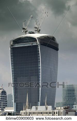 "20 Fenchurch Street or """"Walkie Talkie"""" skyscraper, under construction, London, England, United Kingdom, Europe" View Large Photo Image Stock Image - "20 Fenchurch Street or """"Walkie Talkie"""" skyscraper, under construction, London, England, United Kingdom, Europe". Fotosearch
