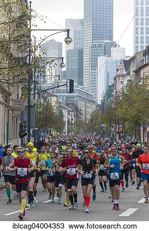 "33rd BMW Frankfurt Marathon, field of runners with skyscrapers at the back, Westend, Frankfurt am Main, Hesse, Germany, Europe" View Large Photo Image Stock Image - "33rd BMW Frankfurt Marathon, field of runners with skyscrapers at the back, Westend, Frankfurt am Main, Hesse, Germany, Europe". Fotosearch