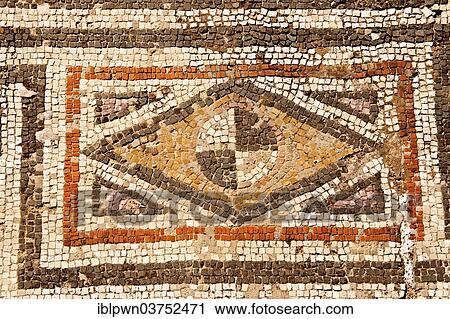 "4th century geometric floor mosaic from the late Roman Jewish synagogue of Sardis, archaeological site, UNESCO World Heritage Site, Hermus valley, Sardis, Turkey, Asia" View Large Photo Image Stock Image - "4th century geometric floor mosaic from the late Roman Jewish synagogue of Sardis, archaeological site, UNESCO World Heritage Site, Hermus valley, Sardis, Turkey, Asia". Fotosearch