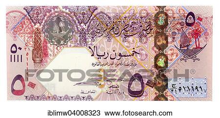 "50 Qatari Riyals, banknote, back, Qatar, Asia" View Large Photo Image Stock Image - "50 Qatari Riyals, banknote, back, Qatar, Asia". Fotosearch