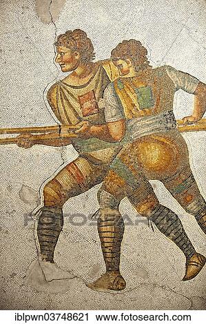 "6th century Byzantine Roman mosaic of hunters, from the peristyle of the Great Palace from the reign of Emperor Justinian I, UNESCO World Heritage Site, Istanbul, Turkey, Asia" View Large Photo Image Stock Image - "6th century Byzantine Roman mosaic of hunters, from the peristyle of the Great Palace from the reign of Emperor Justinian I, UNESCO World Heritage Site, Istanbul, Turkey, Asia". Fotosearch