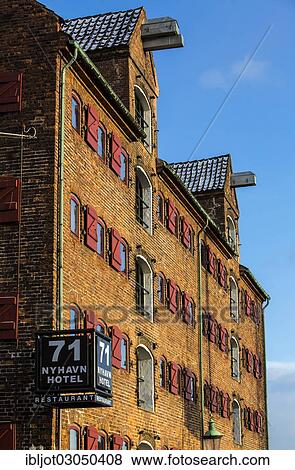 Stock Photo - "71 Nyhavn Hotel, historic building in Nyhavn, historic town area of? Çï? ÇïCopenhagen, Kopenhagen, Denmark, Europe". Fotosearch