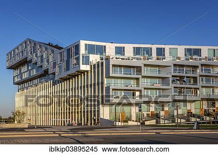 "8 Tallet, 8 House, or Big House, a large mixed-use development built in the shape of a figure 8, Orestad, Copenhagen, Capital Region of Denmark, Denmark, Europe" View Large Photo Image Stock Photography - "8 Tallet, 8 House, or Big House, a large mixed-use development built in the shape of a figure 8, Orestad, Copenhagen, Capital Region of Denmark, Denmark, Europe". Fotosearch