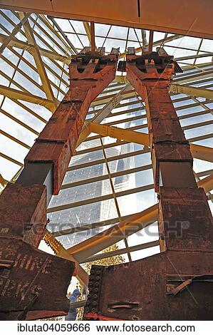 "9-11 Memorial Museum Tridents steel structures of the destroyed Twin Towers, Manhattan, New York City, New York, United States, North America" View Large Photo Image Stock Photograph - "9-11 Memorial Museum Tridents steel structures of the destroyed Twin Towers, Manhattan, New York City, New York, United States, North America". Fotosearch
