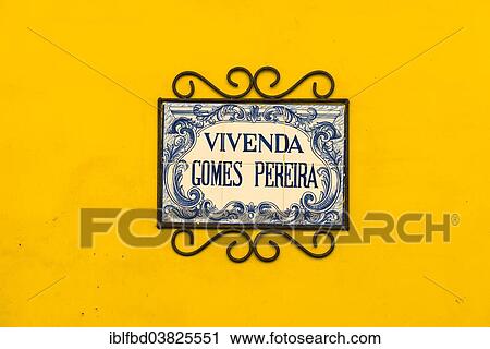 "A blue and white plate with the name of the house at the entrance of a building, Panaji, Goa, India, Asia" View Large Photo Image Stock Image - "A blue and white plate with the name of the house at the entrance of a building, Panaji, Goa, India, Asia". Fotosearch