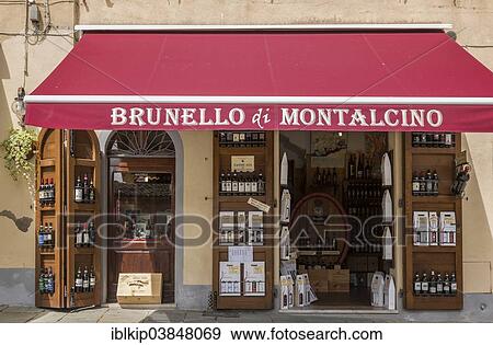 "A Brunello di Montalcino wine shop, Montalcino, Tuscany, Italy, Europe" View Large Photo Image Stock Photo - "A Brunello di Montalcino wine shop, Montalcino, Tuscany, Italy, Europe". Fotosearch