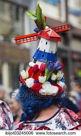 "A costumed visitor is celebrating Queen's Day, Amsterdam, province of North Holland, The Netherlands, Europe" View Large Photo Image Stock Photograph - "A costumed visitor is celebrating Queen's Day, Amsterdam, province of North Holland, The Netherlands, Europe". Fotosearch