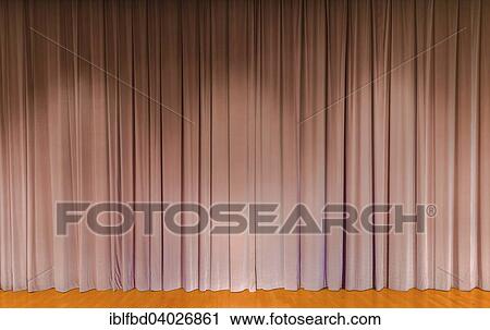 "A curtain in beige, theater stage" View Large Photo Image Stock Image - "A curtain in beige, theater stage". Fotosearch