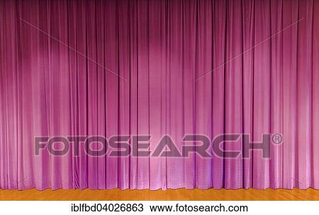 "A curtain in purple, theater stage" View Large Photo Image Stock Image - "A curtain in purple, theater stage". Fotosearch