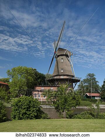 "A Dutch three-storey windmill with a gallery, landmark of Hinte, East Frisia, Lower Saxony, Germany, Europe" View Large Photo Image Stock Image - "A Dutch three-storey windmill with a gallery, landmark of Hinte, East Frisia, Lower Saxony, Germany, Europe". Fotosearch