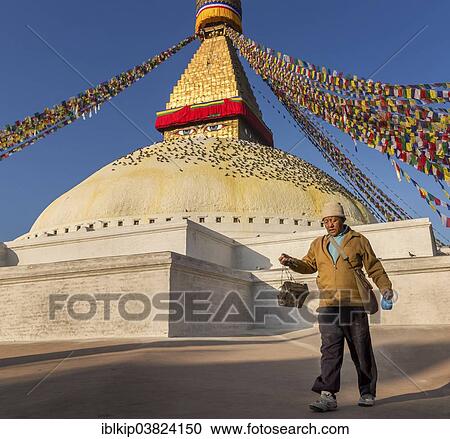 "A man walking around Boudhanath stupa, Boudhanath, Kathmandu, Kathmandu District, Bagmati Zone, Nepal, Asia" View Large Photo Image Stock Image - "A man walking around Boudhanath stupa, Boudhanath, Kathmandu, Kathmandu District, Bagmati Zone, Nepal, Asia". Fotosearch