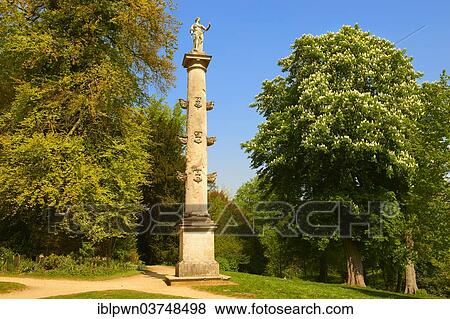 "A neo-classical column in the English gardens designed by Capability Brown at Stowe House, Stowe, Buckinghamshire, England, United Kingdom, Europe" View Large Photo Image Stock Photo - "A neo-classical column in the English gardens designed by Capability Brown at Stowe House, Stowe, Buckinghamshire, England, United Kingdom, Europe". Fotosearch