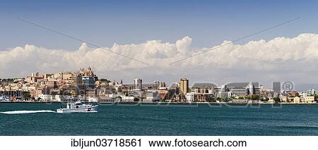 "A police boat travelling in front of Cagliari, with the historic centre, Castello, situated on a hilltop, Cagliari, Sardinia, Italy, Europe" View Large Photo Image Stock Image - "A police boat travelling in front of Cagliari, with the historic centre, Castello, situated on a hilltop, Cagliari, Sardinia, Italy, Europe". Fotosearch