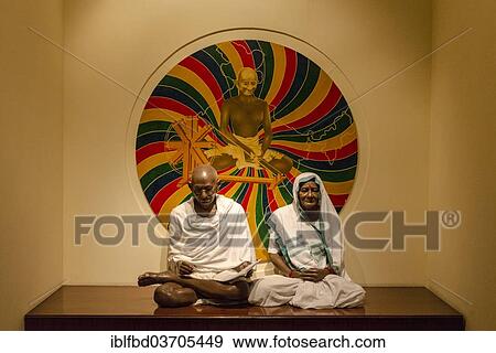 "A sculpture of Mahatma Gandhi and his wife Kasturba in the Gandhi Memorial Museum, New Delhi, Delhi, India, Asia" View Large Photo Image Stock Photo - "A sculpture of Mahatma Gandhi and his wife Kasturba in the Gandhi Memorial Museum, New Delhi, Delhi, India, Asia". Fotosearch