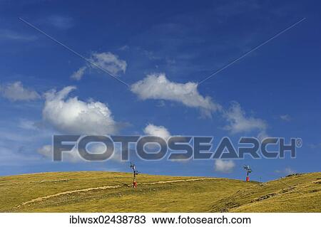"A ski lift in summer, western Pyrenees, France, Europe, PublicGround, Europe" View Large Photo Image Stock Image - "A ski lift in summer, western Pyrenees, France, Europe, PublicGround, Europe". Fotosearch