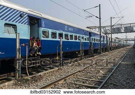 "A train full of pilgrims at the railway station, Allahabad, Uttar Pradesh, India, Asia" View Large Photo Image Stock Image - "A train full of pilgrims at the railway station, Allahabad, Uttar Pradesh, India, Asia". Fotosearch