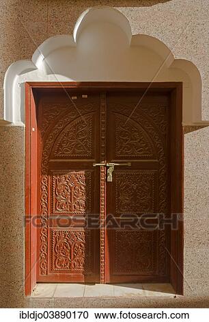 "A typical wooden door, Al Mudayrib, Ash Sharqiyah, Oman, Asia" View Large Photo Image Stock Image - "A typical wooden door, Al Mudayrib, Ash Sharqiyah, Oman, Asia". Fotosearch