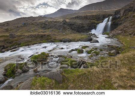 "A waterfall on the northwestern peninsula, Nordwest-Halbinsel, Iceland, Europe" View Large Photo Image Stock Photograph - "A waterfall on the northwestern peninsula, Nordwest-Halbinsel, Iceland, Europe". Fotosearch