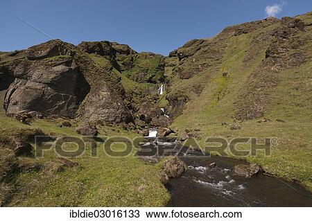 "A waterfall on the southern coast, Sud Island, Sud-Island, Iceland, Europe" View Large Photo Image Stock Image - "A waterfall on the southern coast, Sud Island, Sud-Island, Iceland, Europe". Fotosearch