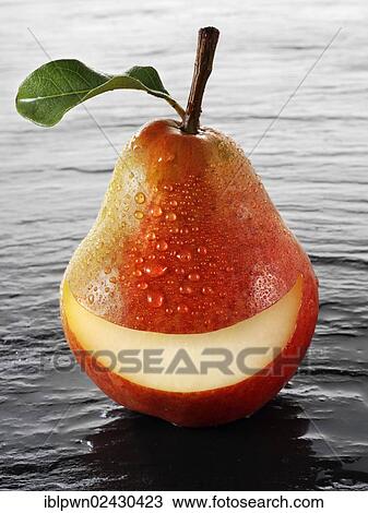 "A whole Red-Williams pear, with a smile" View Large Photo Image Stock Image - "A whole Red-Williams pear, with a smile". Fotosearch