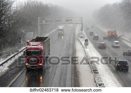 "A46 motorway in winter with heavy snowfall, Grevenbroich, North Rhine-Westphalia, Germany, Europe" View Large Photo Image Stock Photo - "A46 motorway in winter with heavy snowfall, Grevenbroich, North Rhine-Westphalia, Germany, Europe". Fotosearch