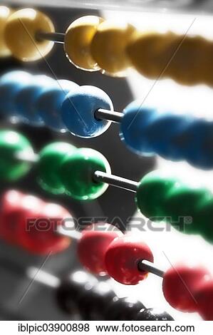 Stock Photo - Abacus with colourful beads. Fotosearch